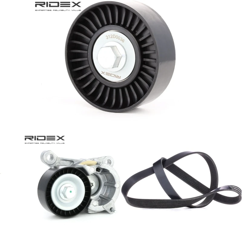 Image of RIDEX 542R0218 V-ribbed belt set V-Ribbed Belt Set (542)