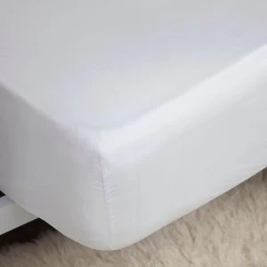 image of Belledorm Extra Deep Fitted Sheet White Double