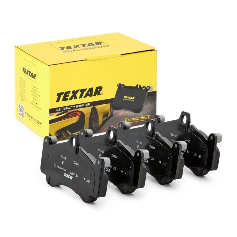 Image of TEXTAR 2341401 Brake pad set prepared for wear warning indicator, with counterweights Brake Pad Set,disc brake (402)