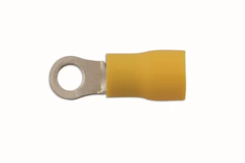 Image of Yellow Ring Terminal 8.4mm Pk 100 Connect 30220