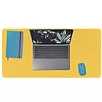 image of Leitz Cosy Desk Mat 5268 Polyester 2mm Foam 80 x 40cm Yellow