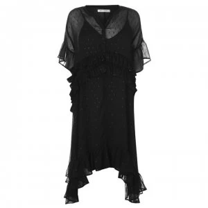 Image of Sofie Schnoor Short Sleeve Midi Dress - 1000 - Black