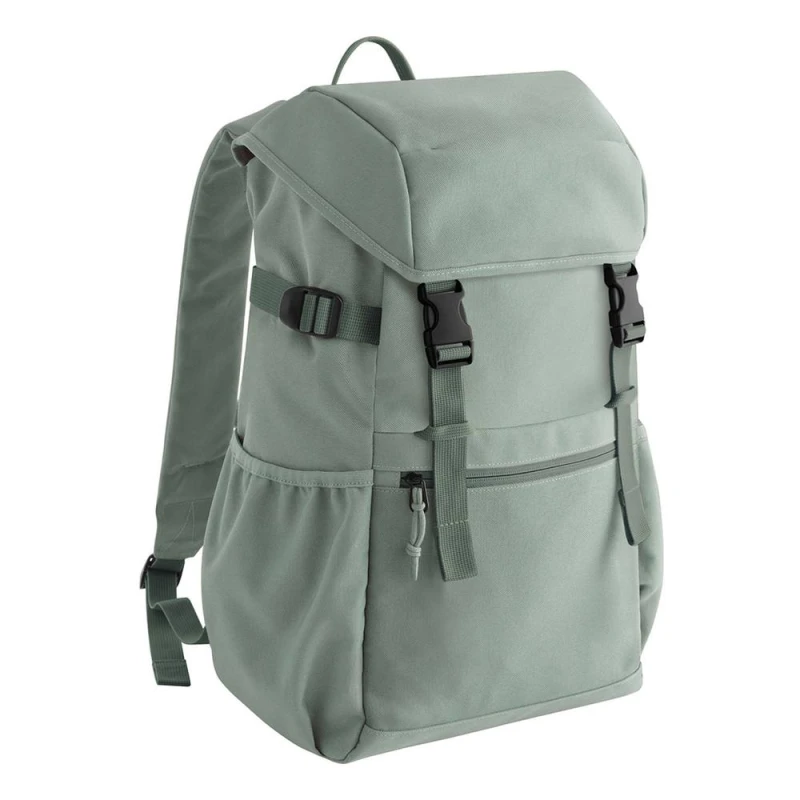 Image of Bagbase Mens Ramble Polyester Backpack in Dark Green Dark Green Male