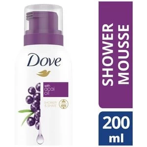 Image of Dove Acai Oil Shower Foam 200ml N/A