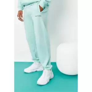 Image of Mennace Badge Fleece Joggers - Blue
