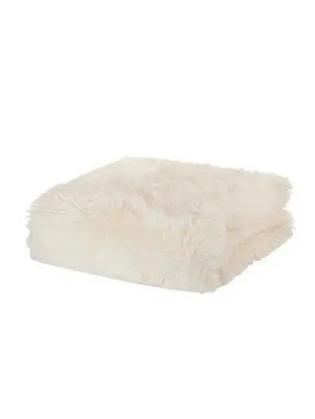 Image of Catherine Lansfield Cuddly Throw Silver MJ7ND Unisex