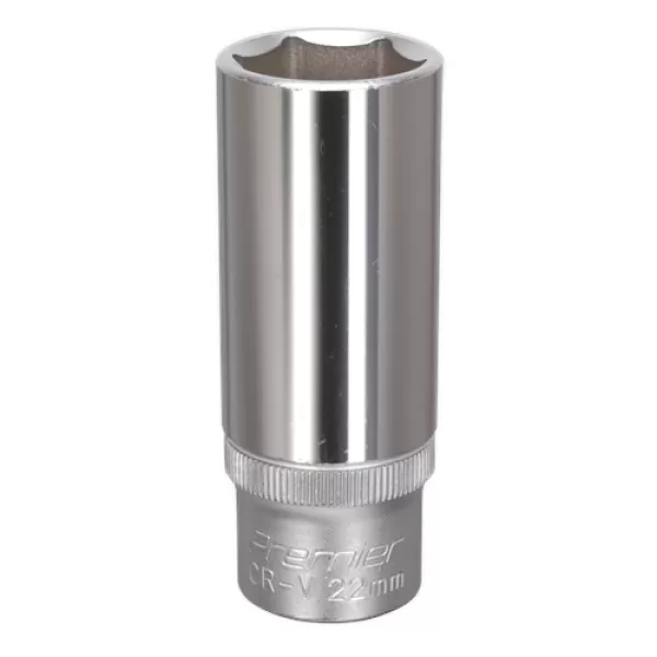 image of Genuine SEALEY S1222D WallDrive&#174; Socket 22mm Deep 1/2Sq Drive