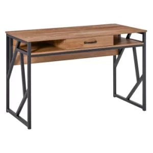 Image of Treverbyn Computer Office Writing Desk, Brown
