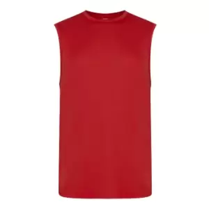 Image of AWDis Just Cool Mens Smooth Sports Vest (S) (Fire Red)