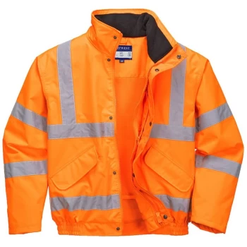 Image of Portwest - RT62ORRL - sz L Hi-Vis Breathable Mesh Lined Jacket - Orange