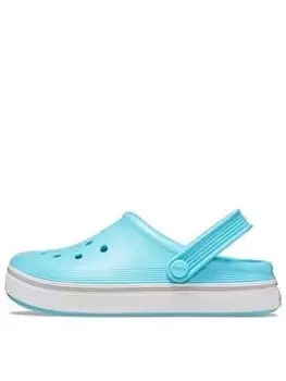 image of Crocs Crocband Clean Clog Kids, Blue, Size 1 Older