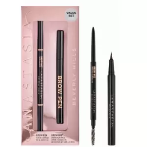 image of Anastasia Beverly Hills Brow Detail Duo 0.5ml (Various Colours) - Ebony