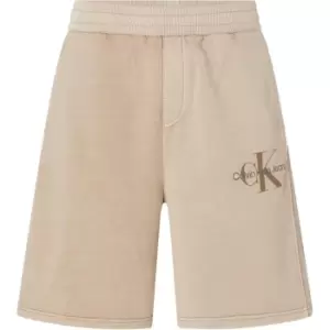 Image of Calvin Klein Jeans Monologo Mineral Dye Hwk Short - Beige