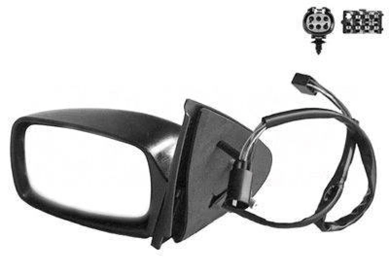 Image of VAN WEZEL 1830807 Wing mirror * HAGUS * Left, Heatable Outside Mirror (50)