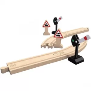 Image of Hape Mechanical Railway Signals Wooden Expansion Pack