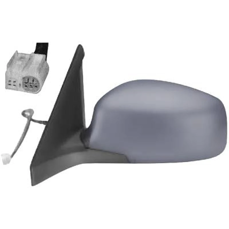 Image of DIEDERICHS 6414225 Wing mirror Left, black, Complete Mirror, Grained Outside Mirror (50)