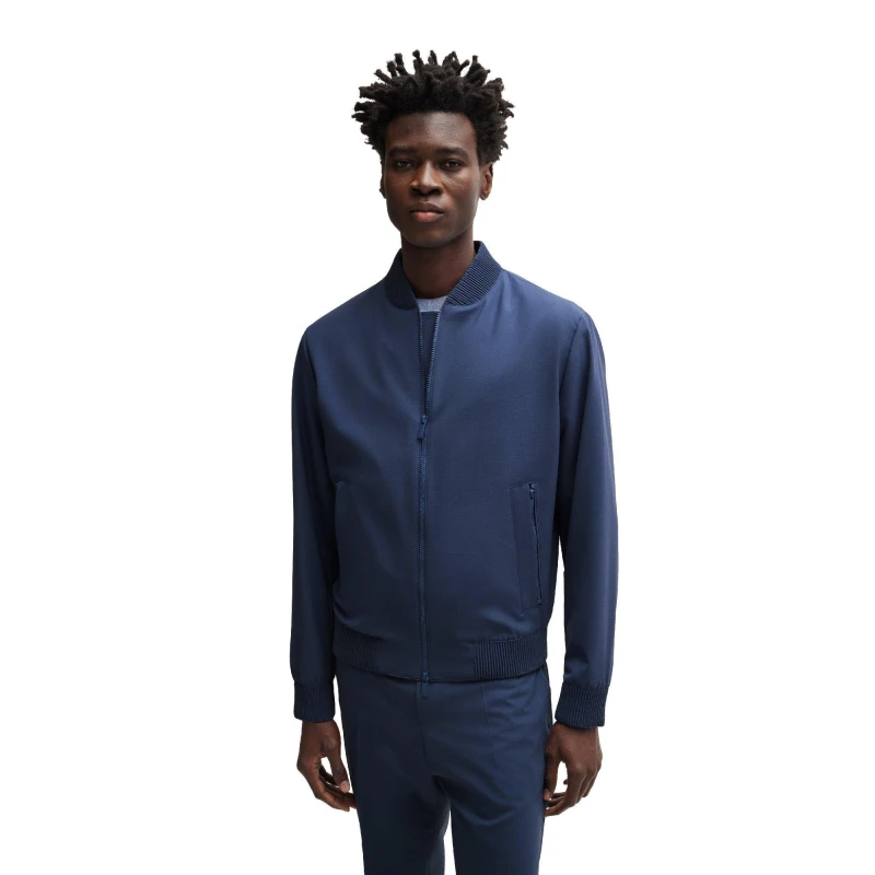 Image of Boss Mens Formal Jacket Formal Jackets 36 (46) Blue 32712818365