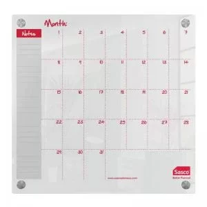 image of Monthplanner Acrylic 450X450Mm Mounted