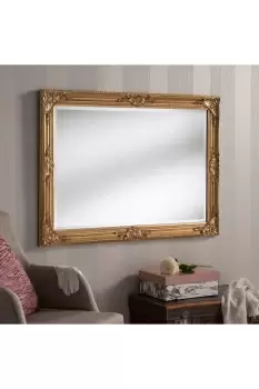 Image of Decorative Gold Mirror 104 x 74cm