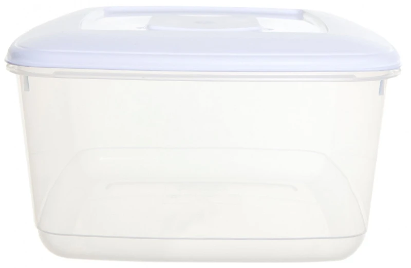 Image of Whitefurze Square Food Storage Box, 10.0L, White
