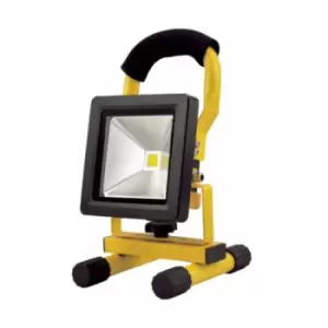 image of Forum Lighting 20W Zinc Rechargable Flood Lamp Black 6000K - ZN-31386