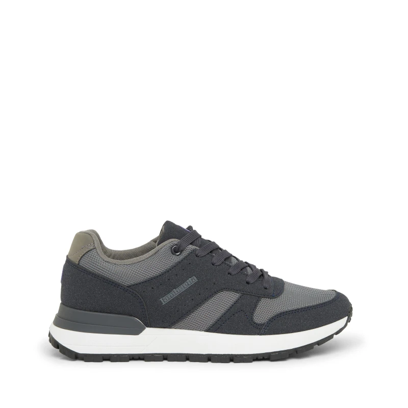 Image of Lambretta Mens Echo Court Trainers Navy/Grey male 8 (42)