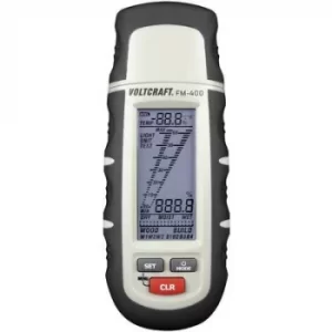 VOLTCRAFT FM-400 Moisture meter Building moisture reading range 0.1 up to 24 vol% Wood moisture reading range 1 up to 60 vol%