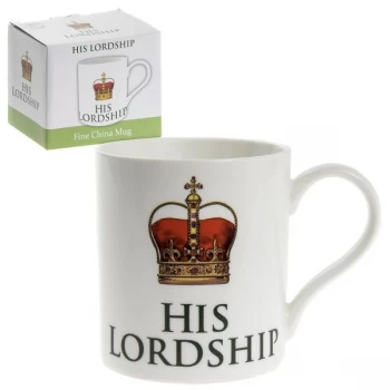 Image of Lesser & Pavey His Lordship Fine China Novelty Gift Boxed Mug