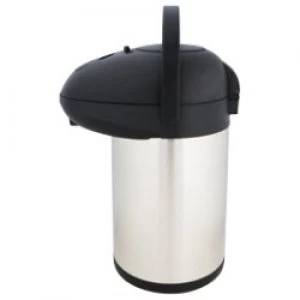 Image of Genware Unbreakable Vacuum Pump Pot Stainless Steel 2.5 L