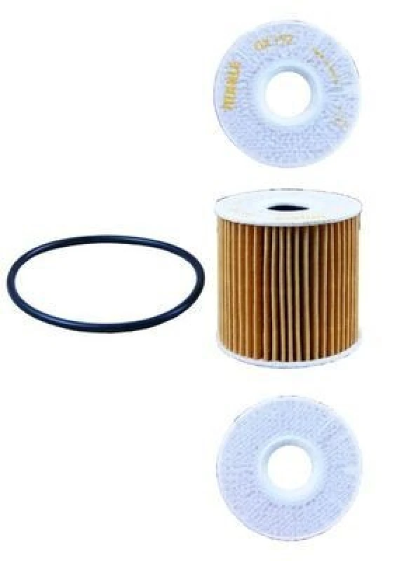 Image of MAHLE OX 192D Oil filter Filter Insert, with gasket/seal Oil Filter (7)