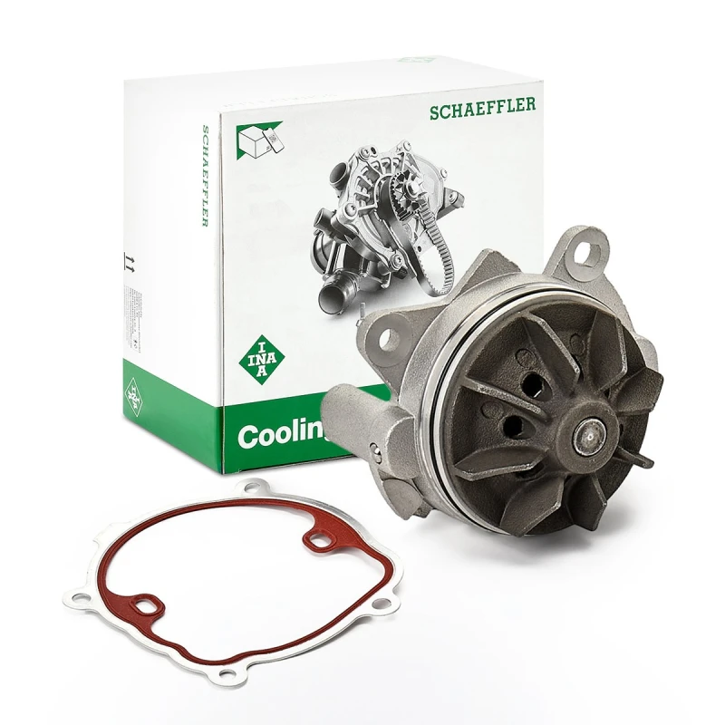 Image of INA 538 0374 10 Water pump for V-ribbed belt use, with gasket/seal Water Pump (1260)