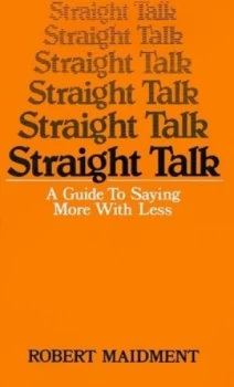 Image of Straight Talk by Robert Maidment Book