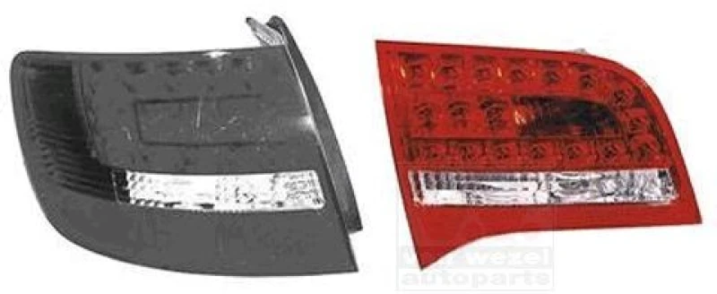 Image of VAN WEZEL 0340927 Rear light Inner Section, with bulb holder, Left, LED Combination Rearlight (391)