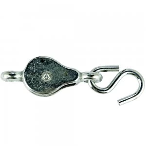 image of Select Hardware Line Pulley Bright Zinc Plated 32mm 1 Pack