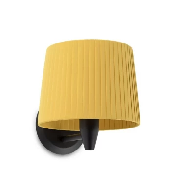 image of Faro SAMBA - Wall Light with Shade Black, E27