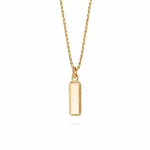 Image of Daisy London Jewellery 18ct Gold Plated Sterling Silver Stacked Rope Pendant Necklace 18Ct Gold Plate