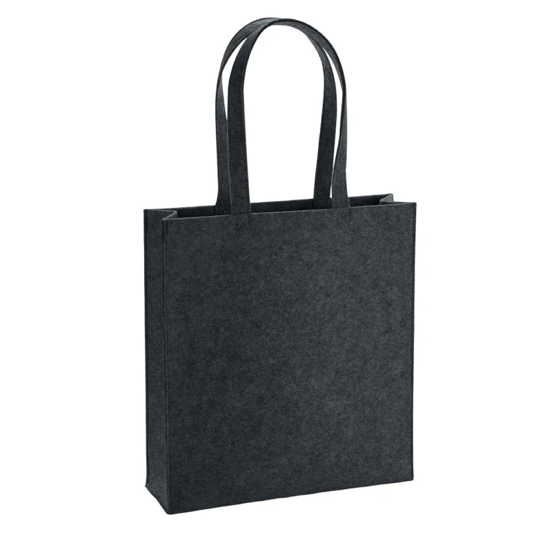 Image of Bagbase Womens Felt Tote Bag in Charcoal Charcoal Female One Size