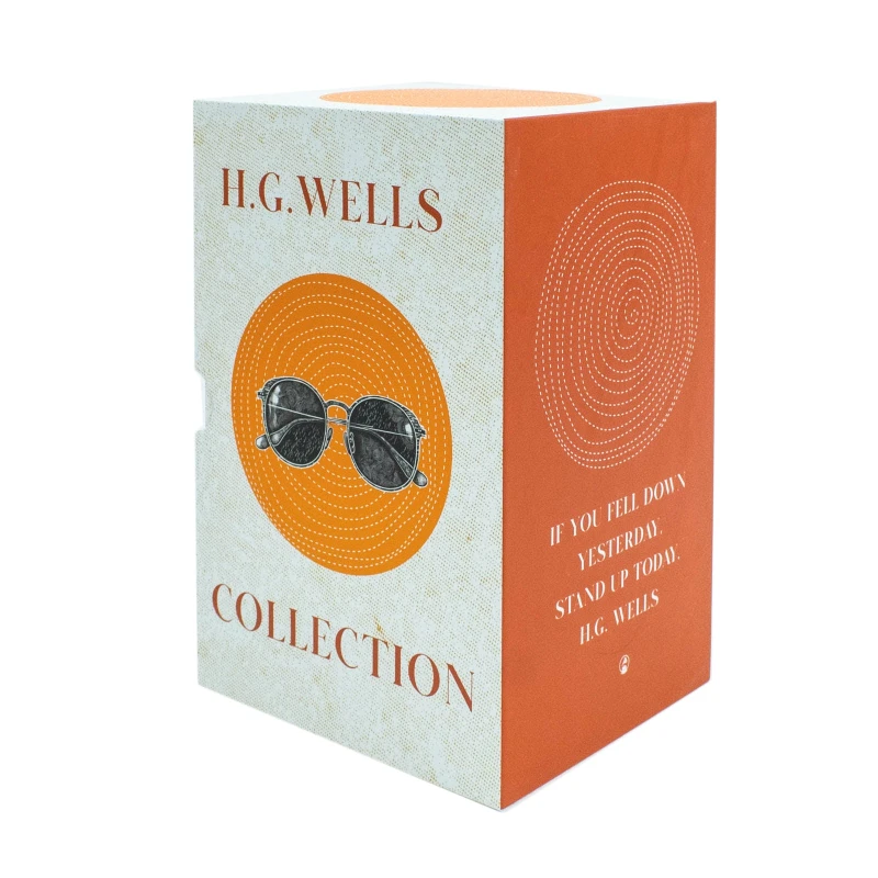 Image of The Complete H. G. Wells 8 Book Collection Hardcover Edition War Of The Worlds The Time Machine The Invisible Man H. G Wells Books