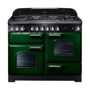Image of Rangemaster 112890 CDL110DFFRG-C Classic Deluxe 110cm Dual Fuel Cooker in Racing G-C