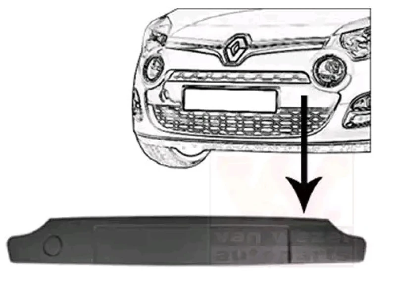 Image of VAN WEZEL 4372580 Cover, bumper Front Cover,bumper (20)