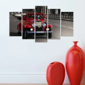 Image of 5M-46 Multicolor Decorative MDF Painting (5 Pieces)