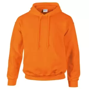 Image of Gildan Heavyweight DryBlend Adult Unisex Hooded Sweatshirt Top / Hoodie (13 Colours) (2XL) (Safety Orange)