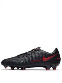 image of Nike Mens Phantom Gt Academy Firm Ground Football Boot, Black/Grey, Size 7, Men