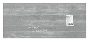 image of Sigel Artverum Magnetic Glass Board 1300x550mm Concrete