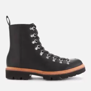 Image of Grenson Mens Brady Leather Hiking Style Boots - Black - UK 8