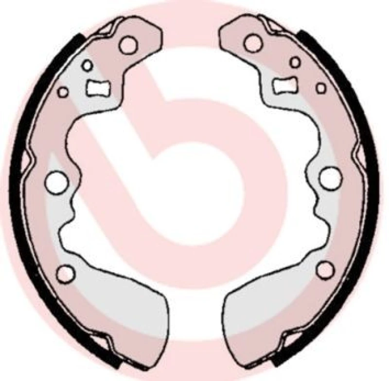 Image of BREMBO Brake Shoe Set BREMBO S 79 501
