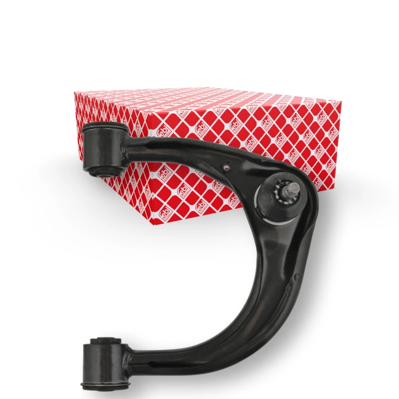 Image of FEBI BILSTEIN 43021 Suspension arm Control Arm, Sheet Steel, Upper, with ball joint, with crown nut and split pin Sheet Steel Track Control Arm (273)