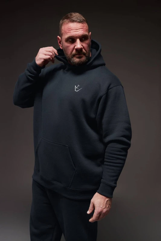 Image of BadRhino BadRhino Men 'Rest Day' Hoodie in Dark Navy Size: 2X-large Dark Navy XXL Male 5063589187734