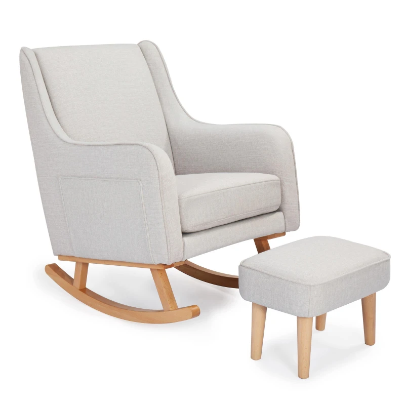 Image of Babymore Ida Nursing Chair with Stool - Cashmere Cashmere unisex One size