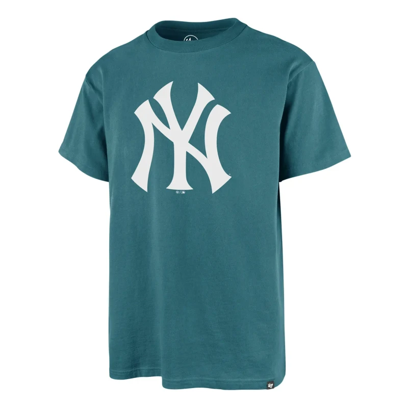 Image of 47Brand T-Shirt New York Yankees 47Brand MLB Imprint Echo Bleu Unisex XL